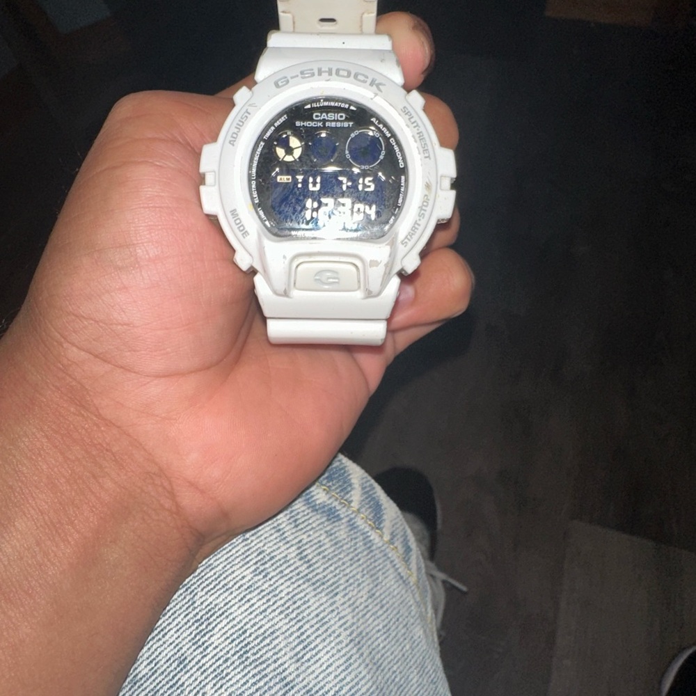 G-Shock White Digital Watch